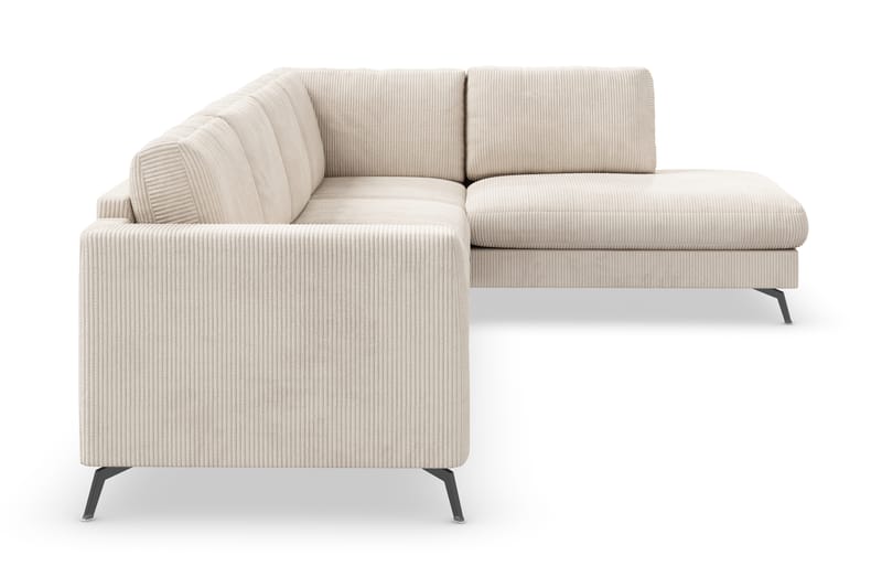 Ocean Lyx 4-sits Högervänd L-formad Schäslongsoffa i Manchester - Beige - Möbler - Soffa - Divansoffa & schäslongsoffa - 4 sits soffa med divan