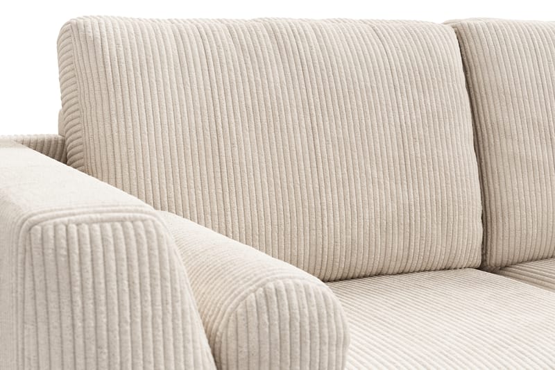 Ocean Lyx 4-sits Högervänd L-formad Schäslongsoffa i Manchester - Beige - Möbler - Soffa - Divansoffa & schäslongsoffa - 4 sits soffa med divan