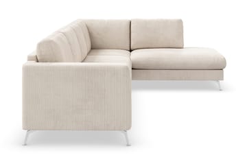 Ocean Lyx 4-sits Högervänd L-formad Schäslongsoffa i Manchester - Beige - Möbler - Soffa - Divansoffa & schäslongsoffa - 4 sits soffa med divan