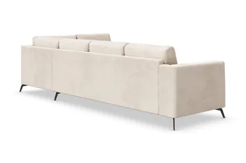 Ocean Lyx 4-sits Högervänd L-formad Schäslongsoffa i Manchester - Beige - Möbler - Soffa - Divansoffa & schäslongsoffa - 4 sits soffa med divan