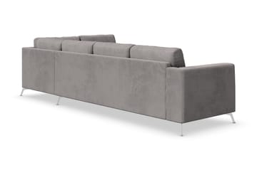 Ocean Lyx 4-sits Högervänd L-formad Schäslongsoffa i Manchester - Mörkgrå - Möbler - Soffa - Divansoffa & schäslongsoffa - 4 sits soffa med divan