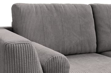 Ocean Lyx 4-sits Högervänd L-formad Schäslongsoffa i Manchester - Mörkgrå - Möbler - Soffa - Divansoffa & schäslongsoffa - 4 sits soffa med divan