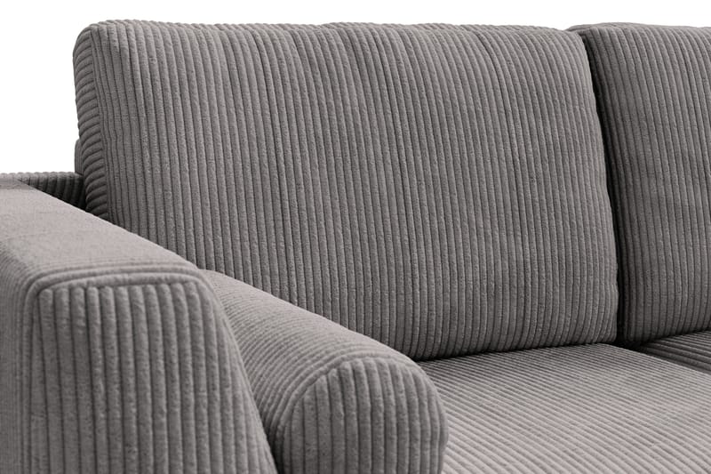 Ocean Lyx 4-sits Högervänd L-formad Schäslongsoffa i Manchester - Mörkgrå - Möbler - Soffa - Divansoffa & schäslongsoffa - 4 sits soffa med divan