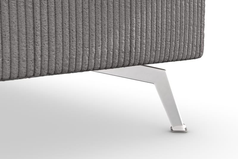 Ocean Lyx 4-sits Högervänd L-formad Schäslongsoffa i Manchester - Mörkgrå - Möbler - Soffa - Divansoffa & schäslongsoffa - 4 sits soffa med divan