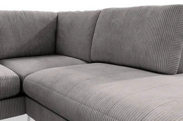 Ocean Lyx 4-sits Högervänd L-formad Schäslongsoffa i Manchester - Mörkgrå - Möbler - Soffa - Divansoffa & schäslongsoffa - 4 sits soffa med divan