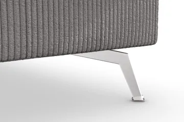Ocean Lyx 4-sits Högervänd L-formad Schäslongsoffa i Manchester - Mörkgrå - Möbler - Soffa - Divansoffa & schäslongsoffa - 4 sits soffa med divan
