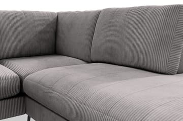 Ocean Lyx 4-sits Högervänd L-formad Schäslongsoffa i Manchester - Mörkgrå - Möbler - Soffa - Divansoffa & schäslongsoffa - 4 sits soffa med divan