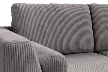 Ocean Lyx 4-sits Högervänd L-formad Schäslongsoffa i Manchester - Mörkgrå - Möbler - Soffa - Divansoffa & schäslongsoffa - 4 sits soffa med divan