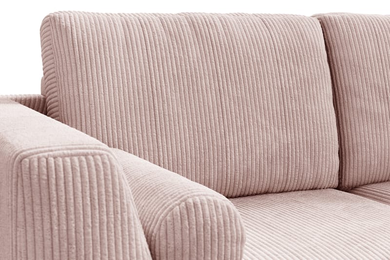 Ocean Lyx 4-sits Högervänd L-formad Schäslongsoffa i Manchester - Rosa - Möbler - Soffa - Divansoffa & schäslongsoffa - 4 sits soffa med divan