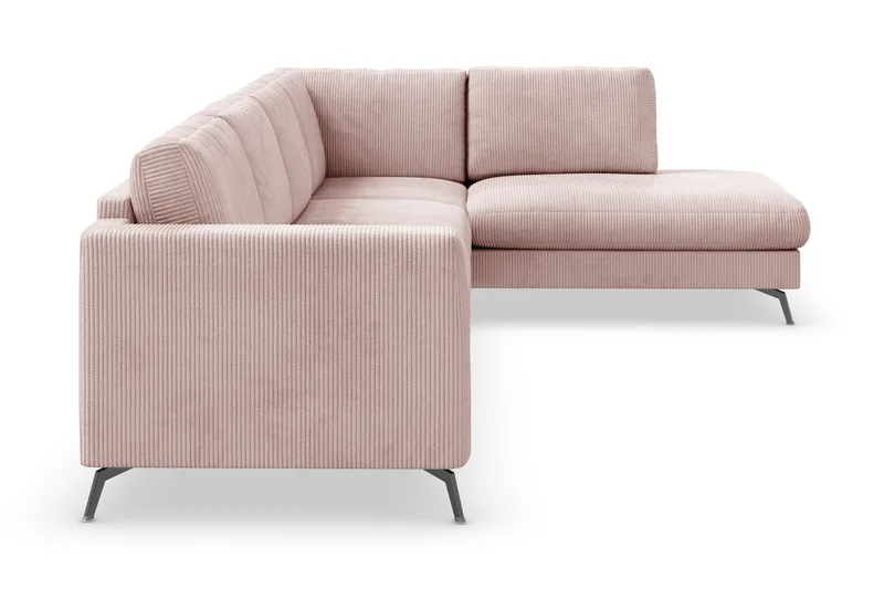 Ocean Lyx 4-sits Högervänd L-formad Schäslongsoffa i Manchester - Rosa - Möbler - Soffa - Divansoffa & schäslongsoffa - 4 sits soffa med divan