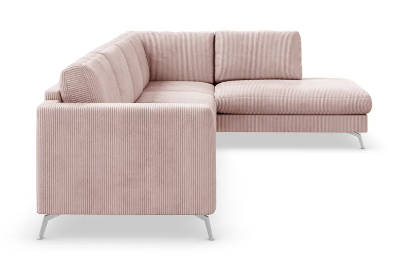 Ocean Lyx 4-sits Högervänd L-formad Schäslongsoffa i Manchester - Rosa - Möbler - Soffa - Divansoffa & schäslongsoffa - 4 sits soffa med divan