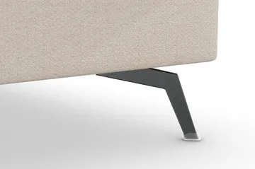 Ocean Lyx 4-sits Högervänd L-formad Schäslongsoffa i Tyg - Beige - Möbler - Soffa - Divansoffa & schäslongsoffa - 4 sits soffa med divan