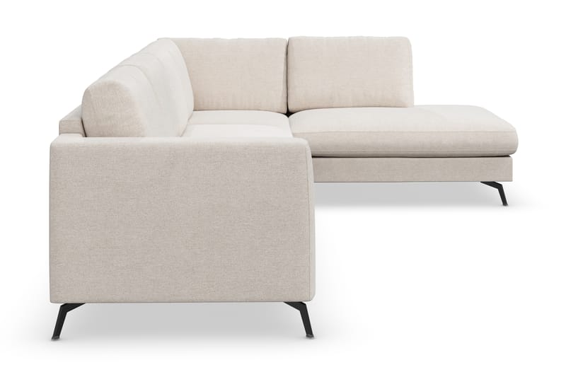 Ocean Lyx 4-sits Högervänd L-formad Schäslongsoffa i Tyg - Beige - Möbler - Soffa - Divansoffa & schäslongsoffa - 4 sits soffa med divan