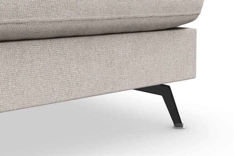 Ocean Lyx 4-sits Högervänd L-formad Schäslongsoffa i Tyg - Beige - Möbler - Soffa - Divansoffa & schäslongsoffa - 4 sits soffa med divan