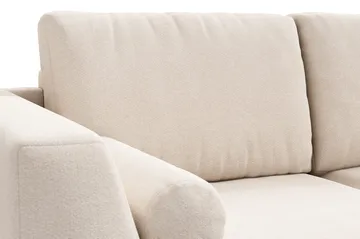 Ocean Lyx 4-sits Högervänd L-formad Schäslongsoffa i Tyg - Beige - Möbler - Soffa - Divansoffa & schäslongsoffa - 4 sits soffa med divan