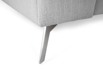 Ocean Lyx 4-sits Högervänd L-formad Schäslongsoffa i Tyg - Grå - Möbler - Soffa - Divansoffa & schäslongsoffa - 4 sits soffa med divan
