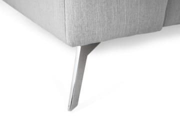 Ocean Lyx 4-sits Högervänd L-formad Schäslongsoffa i Tyg - Grå - Möbler - Soffa - Divansoffa & schäslongsoffa - 4 sits soffa med divan
