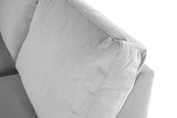 Ocean Lyx 4-sits Högervänd L-formad Schäslongsoffa i Tyg - Grå - Möbler - Soffa - Divansoffa & schäslongsoffa - 4 sits soffa med divan