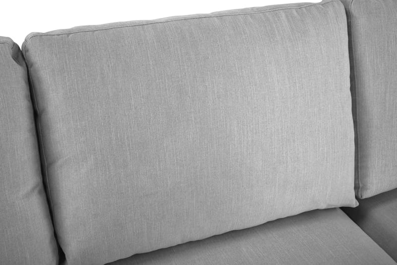 Ocean Lyx 4-sits Högervänd L-formad Schäslongsoffa i Tyg - Grå - Möbler - Soffa - Divansoffa & schäslongsoffa - 4 sits soffa med divan