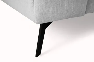 Ocean Lyx 4-sits Högervänd L-formad Schäslongsoffa i Tyg - Grå - Möbler - Soffa - Divansoffa & schäslongsoffa - 4 sits soffa med divan