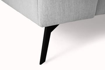 Ocean Lyx 4-sits Högervänd L-formad Schäslongsoffa i Tyg - Grå - Möbler - Soffa - Divansoffa & schäslongsoffa - 4 sits soffa med divan