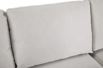 Ocean Lyx 4-sits Högervänd L-formad Schäslongsoffa i Tyg - Ljusgrå - Möbler - Soffa - Divansoffa & schäslongsoffa - 4 sits soffa med divan