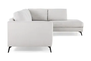 Ocean Lyx 4-sits Högervänd L-formad Schäslongsoffa i Tyg - Ljusgrå - Möbler - Soffa - Divansoffa & schäslongsoffa - 4 sits soffa med divan