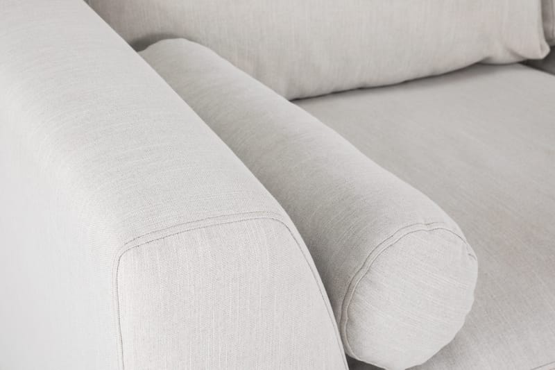Ocean Lyx 4-sits Högervänd L-formad Schäslongsoffa i Tyg - Ljusgrå - Möbler - Soffa - Divansoffa & schäslongsoffa - 4 sits soffa med divan