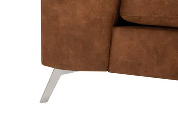 Ocean Lyx 4-sits Soffa med Schäslong Höger - Brun - Möbler - Soffa - Divansoffa & schäslongsoffa - 4 sits soffa med divan
