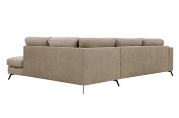 Ocean Lyx 4-sits Soffa med Schäslong Höger - Brun - Möbler - Soffa - Divansoffa & schäslongsoffa - 4 sits soffa med divan