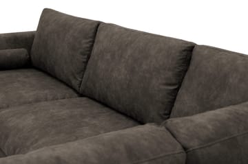 Ocean Lyx 4-sits Soffa med Schäslong Höger - Brun - Möbler - Soffa - Divansoffa & schäslongsoffa - 4 sits soffa med divan