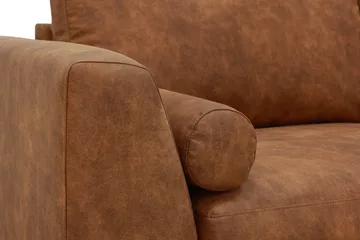 Ocean Lyx 4-sits Soffa med Schäslong Höger - Brun - Möbler - Soffa - Divansoffa & schäslongsoffa - 4 sits soffa med divan