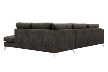 Ocean Lyx 4-sits Soffa med Schäslong Höger - Brun - Möbler - Soffa - Divansoffa & schäslongsoffa - 4 sits soffa med divan