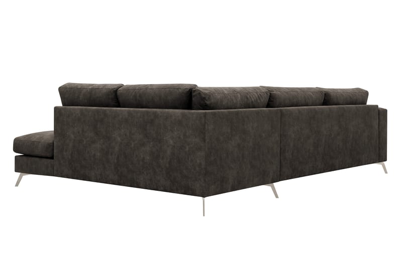 Ocean Lyx 4-sits Soffa med Schäslong Höger - Brun - Möbler - Soffa - Divansoffa & schäslongsoffa - 4 sits soffa med divan