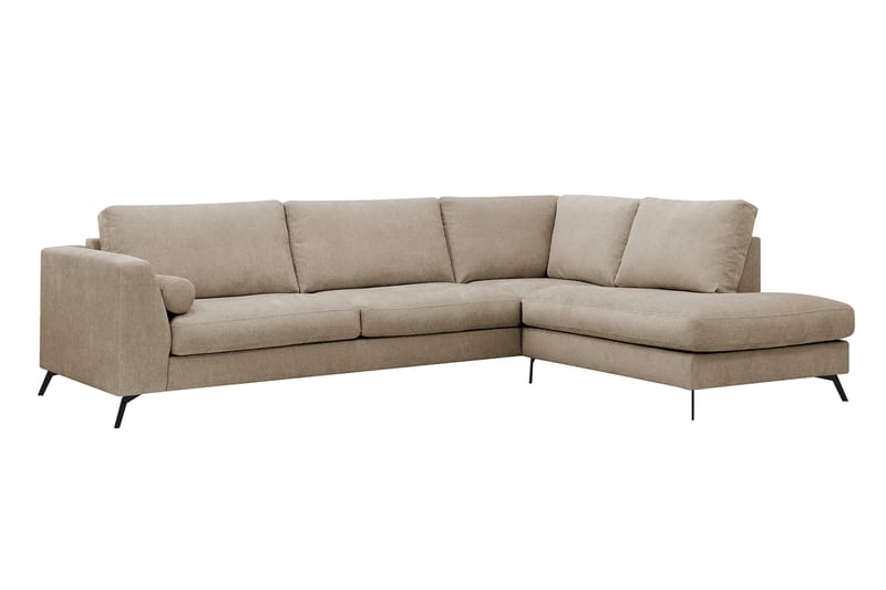 Ocean Lyx 4-sits Soffa med Schäslong Höger - Brun - Möbler - Soffa - Divansoffa & schäslongsoffa - 4 sits soffa med divan