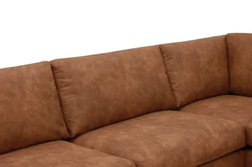 Ocean Lyx 4-sits Soffa med Schäslong Höger - Brun - Möbler - Soffa - Divansoffa & schäslongsoffa - 4 sits soffa med divan
