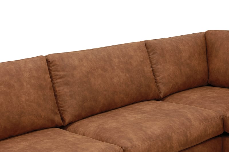 Ocean Lyx 4-sits Soffa med Schäslong Höger - Brun - Möbler - Soffa - Divansoffa & schäslongsoffa - 4 sits soffa med divan