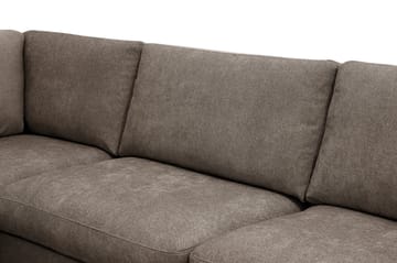 Ocean Lyx 4-sits Soffa med Schäslong Vänster - Mörkbrun - Möbler - Soffa - Divansoffa & schäslongsoffa - 4 sits soffa med divan