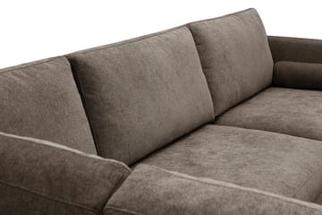 Ocean Lyx 4-sits Soffa med Schäslong Vänster - Mörkbrun - Möbler - Soffa - Divansoffa & schäslongsoffa - 4 sits soffa med divan