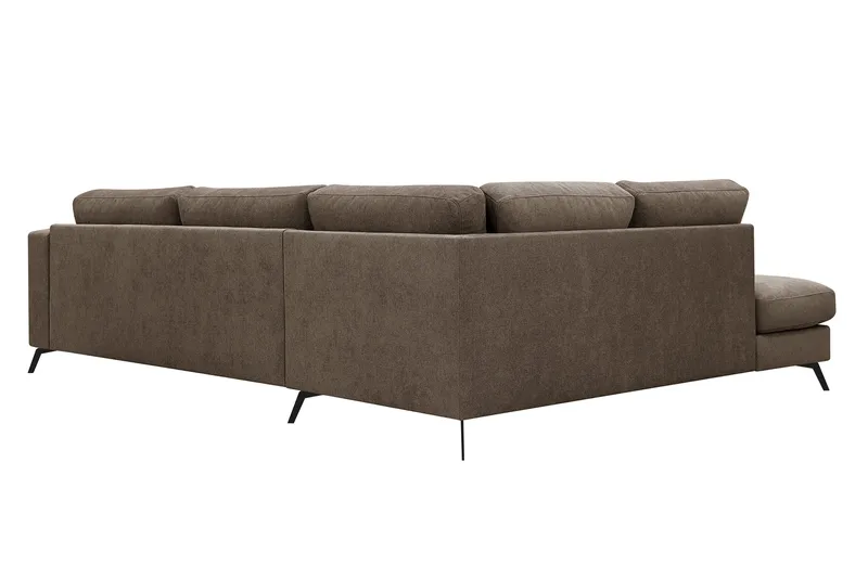 Ocean Lyx 4-sits Soffa med Schäslong Vänster - Mörkbrun - Möbler - Soffa - Divansoffa & schäslongsoffa - 4 sits soffa med divan