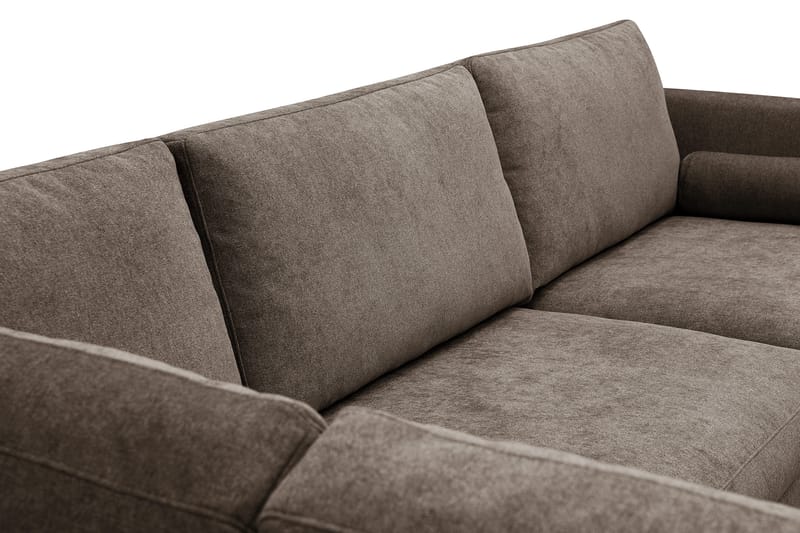 Ocean Lyx 4-sits Soffa med Schäslong Vänster - Mörkbrun - Möbler - Soffa - Divansoffa & schäslongsoffa - 4 sits soffa med divan