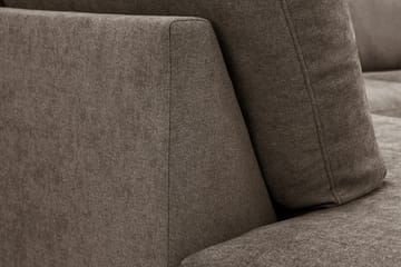 Ocean Lyx 4-sits Soffa med Schäslong Vänster - Mörkbrun - Möbler - Soffa - Divansoffa & schäslongsoffa - 4 sits soffa med divan
