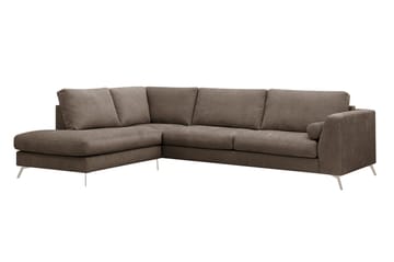Ocean Lyx 4-sits Soffa med Schäslong Vänster - Mörkbrun - Möbler - Soffa - Divansoffa & schäslongsoffa - 4 sits soffa med divan