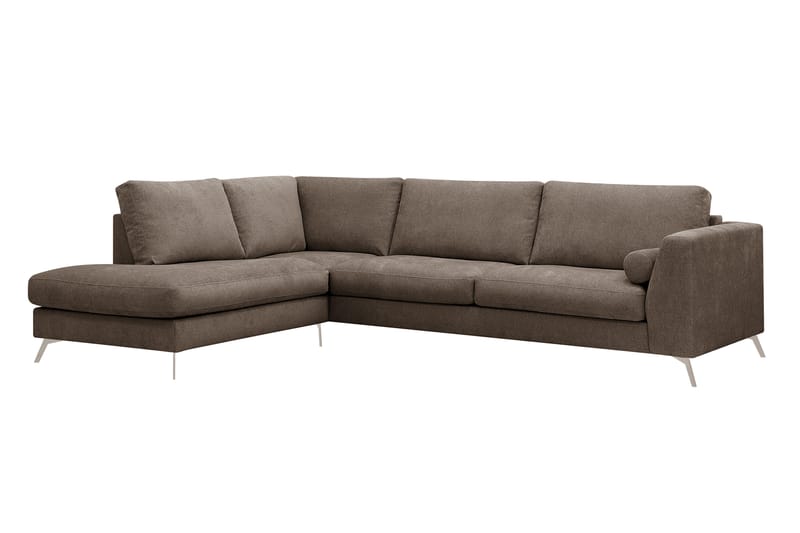 Ocean Lyx 4-sits Soffa med Schäslong Vänster - Mörkbrun - Möbler - Soffa - Divansoffa & schäslongsoffa - 4 sits soffa med divan