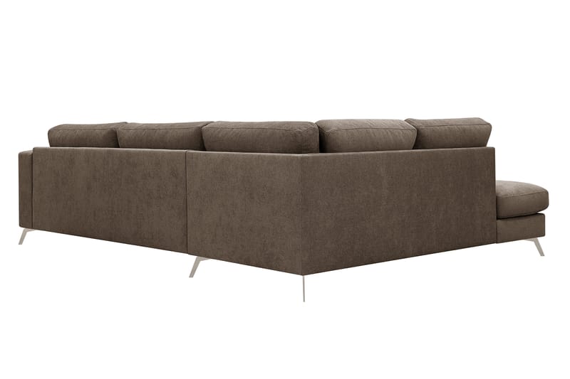 Ocean Lyx 4-sits Soffa med Schäslong Vänster - Mörkbrun - Möbler - Soffa - Divansoffa & schäslongsoffa - 4 sits soffa med divan