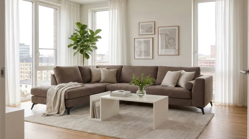 Ocean Lyx 4-sits Soffa med Schäslong Vänster - Mörkbrun - Möbler - Soffa - Divansoffa & schäslongsoffa - 4 sits soffa med divan