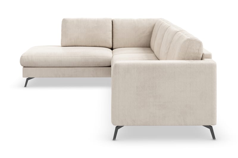 Ocean Lyx 4-sits Vänstervänd L-formad Schäslongsoffa i Manchester - Beige - Möbler - Soffa - Divansoffa & schäslongsoffa - 4 sits soffa med divan