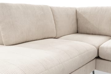 Ocean Lyx 4-sits Vänstervänd L-formad Schäslongsoffa i Manchester - Beige - Möbler - Soffa - Divansoffa & schäslongsoffa - 4 sits soffa med divan