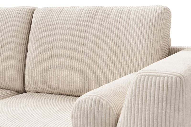 Ocean Lyx 4-sits Vänstervänd L-formad Schäslongsoffa i Manchester - Beige - Möbler - Soffa - Divansoffa & schäslongsoffa - 4 sits soffa med divan