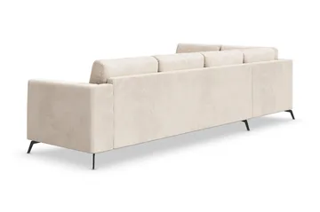 Ocean Lyx 4-sits Vänstervänd L-formad Schäslongsoffa i Manchester - Beige - Möbler - Soffa - Divansoffa & schäslongsoffa - 4 sits soffa med divan